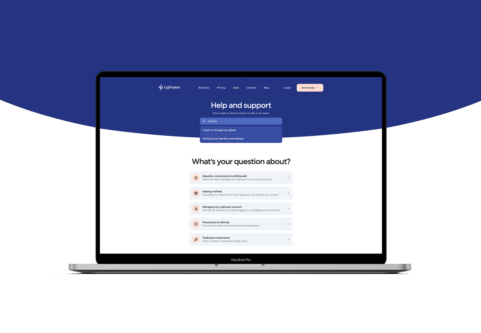 Lightyear fintech help centre